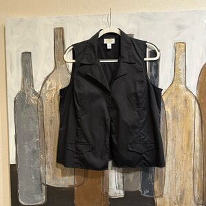 Talbots Women's Black Sleeveless Shirt